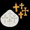 Крест Силиконовая форма Сахарная мастика Шоколад Кекс Форма для выпечки Инструменты для украшения торта из мастики