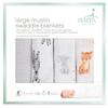 Aden + anais Essentials Cotton Muslin Swaddle Blankets - Pack de 4 Safari Babes