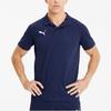 Puma Логотип Вязаное Поло с Коротким Рукавом Мужские топы Темно-Синий 656579-06