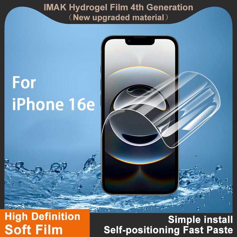 Для iPhone 16e Glass IMAK Hydrogel Film 4-го поколения Full Cover Screen Protector