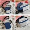 Canvas Shoulder Women's Bag Small Korean Fashion Messenger Crossbody Bag for Girl Students Cotton Cloth Female Handbags