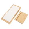 12 Slot Bamboo Necklace Display Stand White PU Panel Vertical Freestanding Jewelry Display Holder