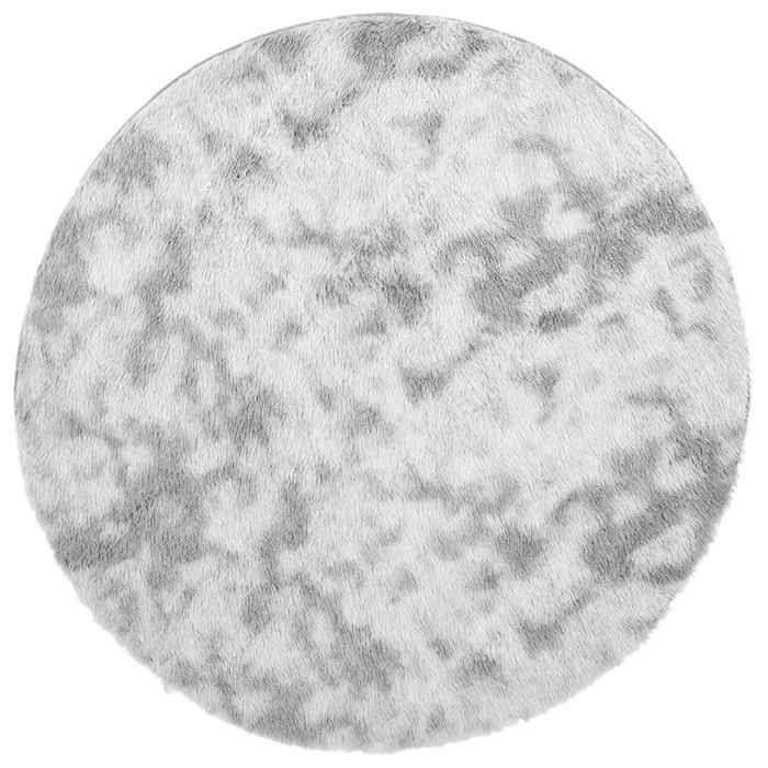 VidaXL Tapis shaggy à poils longs gris clair 100x100 cm polyester, tapis, tapis de chambre, tapis moderne, tapis de salon, 4102898