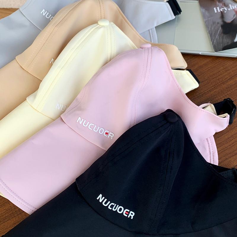 Летняя Стильная Шляпа с Широкими Полями для Женщин Защита от УФ-лучей Дизайн Кепки с Хвостом Складная