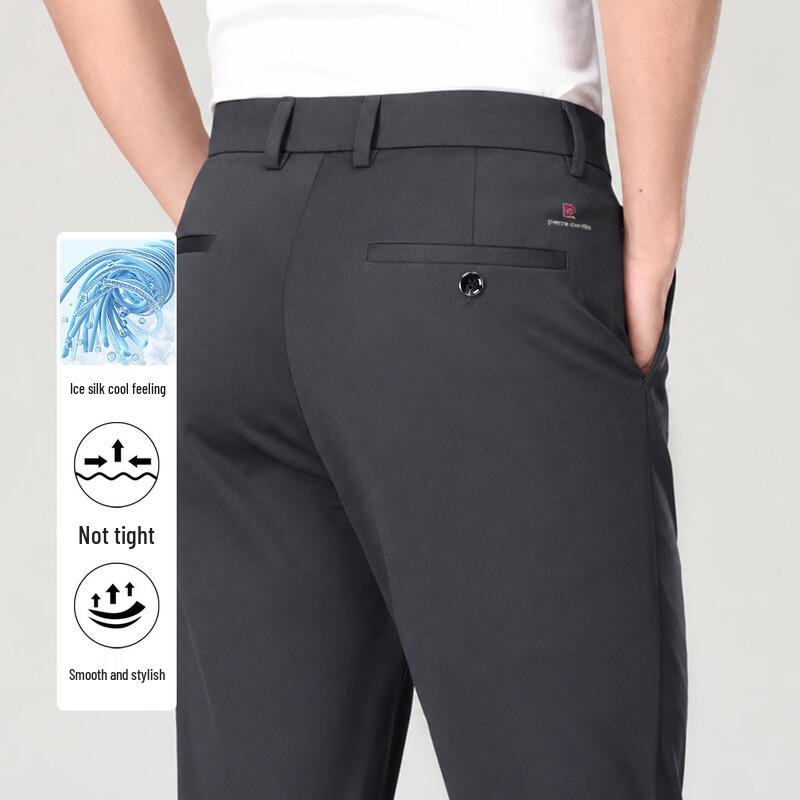 Pierre Cardin Men's Thin Cool Feel Business Casual Trousers