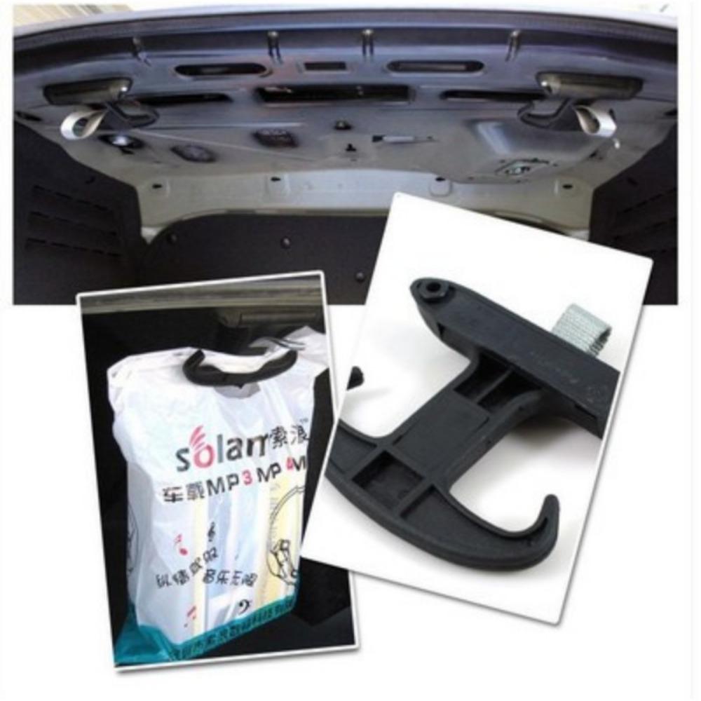 Car Trunk Hook Portable High-strength Plastic Hidden Hook Cargo Rack Sundries Storage Multifunctional Horn Hook Spare Box Horn Hook with Screws