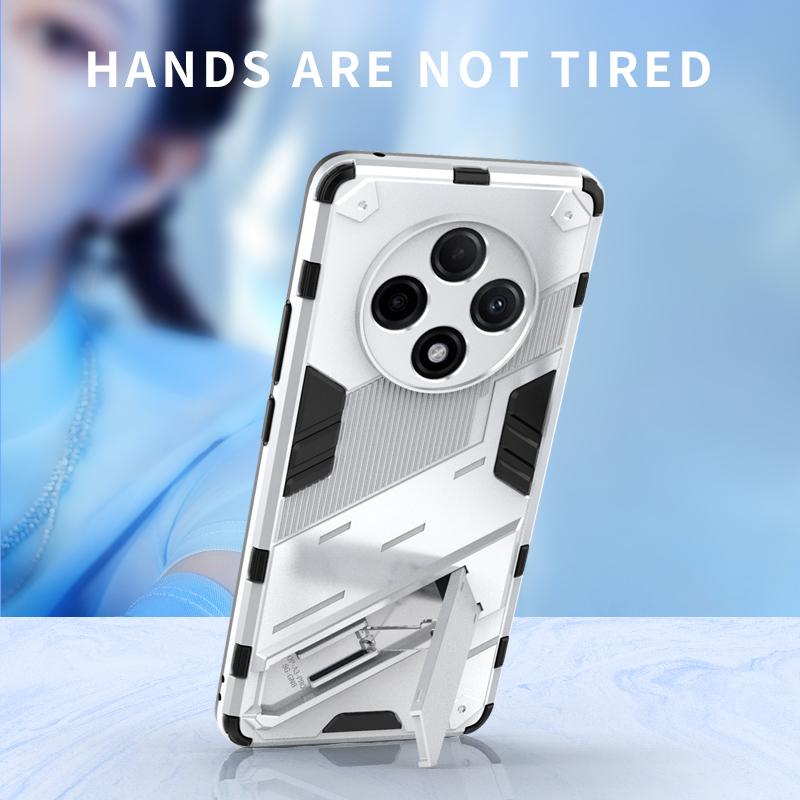 For Oppo A2 A3 Pro Energy 5G Punk Armor Shockproof Bumper Rugged Rubberized PC Fitted Kickstand Case Stand Holder Cover Shell