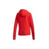 Adidas Повседневная спортивная куртка с капюшоном на молнии, женская верхняя одежда, красная EA2102
