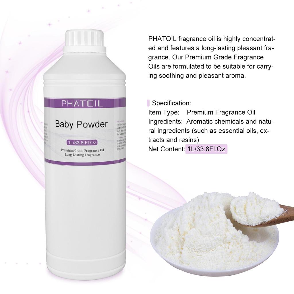 PHATOIL 1000ml/33.8fl.oz Fragrance Oils for Diffuser, Candle Making, DIY Perfume, Air Fresheners, Ideal for Home Office Car Use