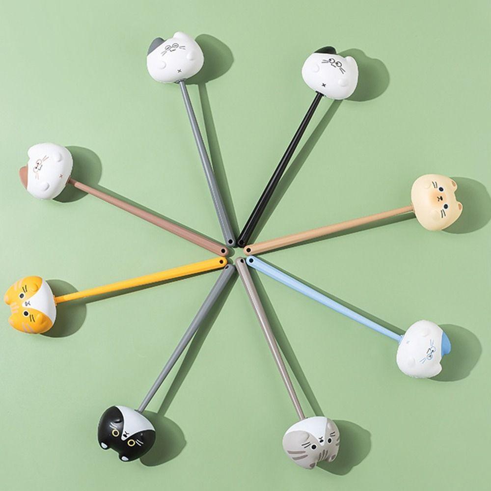 Мультяшный кот, палка для массажа мышц, эластичный перкуссионный массажер-молоток, инструменты для ухода за телом