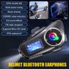 Автомобильная Bluetooth-гарнитура Мотоциклетная рация Шлем ЖК-дисплей Водонепроницаемая максимальная 32 ГБ