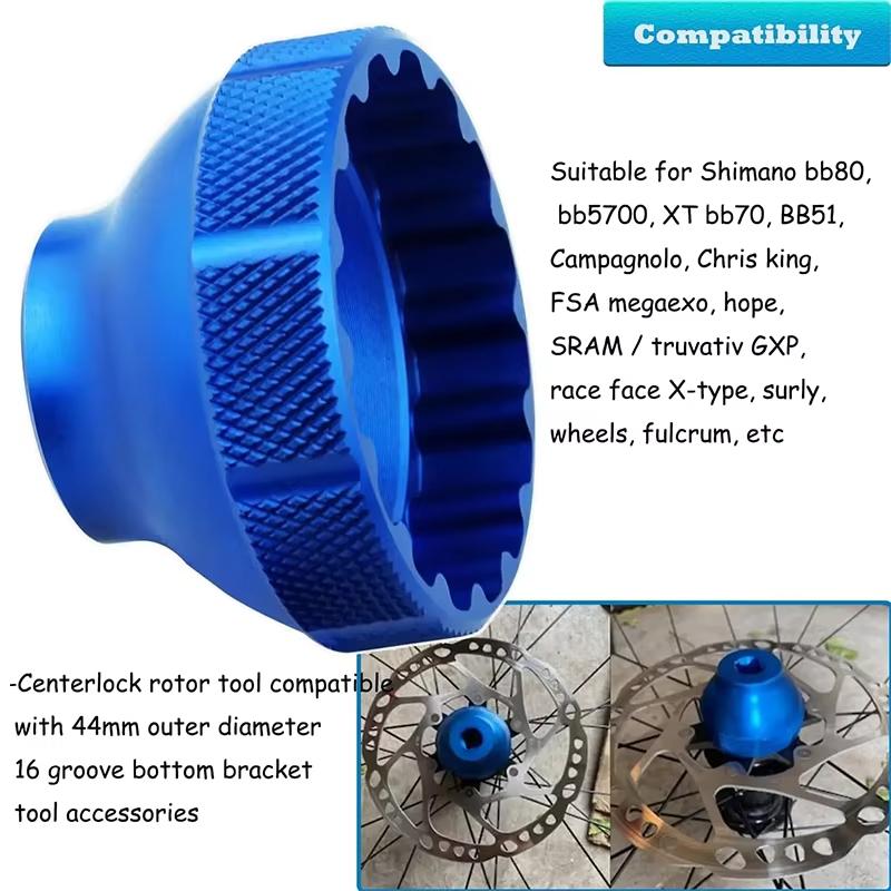 Инструмент для снятия каретки с 16 шлицами Паз Инструмент для нижнего кронштейна BBT-69.2 Совместим с Shimano SRAM Chris King Campagnolo
