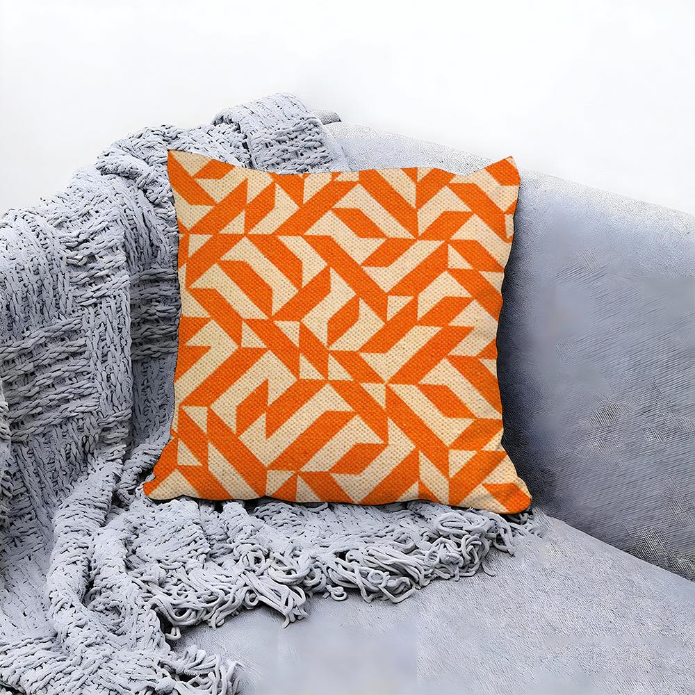 rustic weave texture Cushion Cover Premium Comfort Reversible Pillow Cove Two in One Design for Any Room  Car Interior