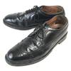 BOSTONIAN Кожаные туфли Goodyear Welt Long Wingtip Размер 10EEE 28.0см Черные деловые туфли(ИСПОЛЬЗОВАЛ)