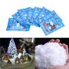 10pcs/lots White Snow for Christmas Wedding Fake Magic Instant Snow Fluffy Super Absorbant Decorations