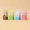 4pcs Milk Eraser Set Cartoon Mini Banana Chocolate Less Dust Eco PVC Cleaning Tools for Pencil Office School Student