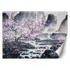 Wallpaper Cherry Blossom On a Mountain Background