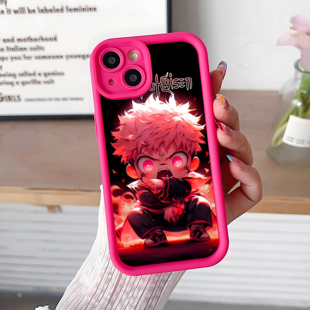 Чехол для мобильного телефона Jujutsu Kaisen Сукуна для iPhone 17 16 15 14 13 12 11 Air Pro Max Plus Утолщенный ТПУ Цветной Чехол Чехол Красивый