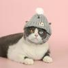 Knitted Dog Hat Cat Pompon Hat Winter Warm Hat with Ear Holes for Small Dogs And Cats Daily Wear Photography Prop