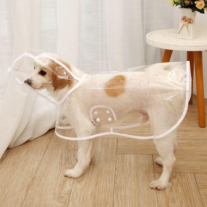 Однотонный дождевик для домашних животных для маленьких и средних собак, непромокаемый пончо для щенков, плащ-дождевик, пудель, одежда-талисман, chubasquero perro