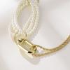 Chic Irregular Pearl And Alloy Necklace Perfect For Weddings And Travel Keepsakes