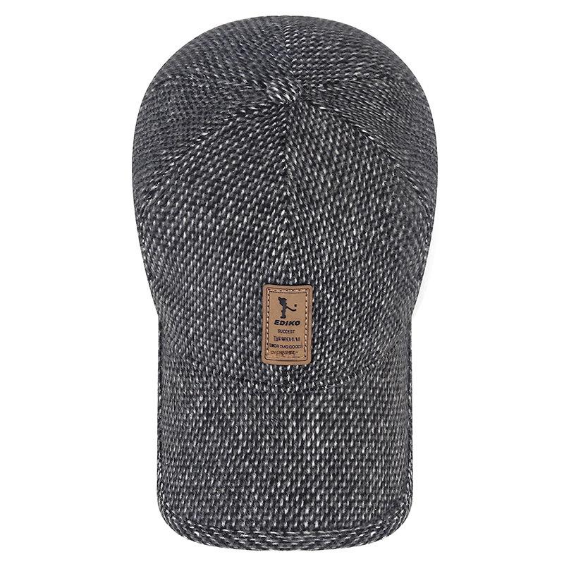 Мужские зимние теплые шапки для езды на велосипеде и ходьбы на открытом воздухе - хлопковые бейсболки с защитой от холода