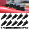 Universal Car Rear Roof Shark Fins Spoiler Wing Kit For Honda Civic Bmw X5 E70 Nissan Qashqai J11 Volvo Xc60 XC90 Suzuki Vitara