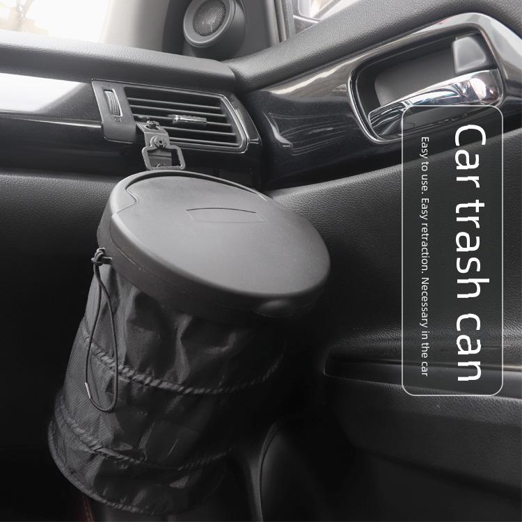 Складной автомобильный мусорный бак с крышкой — компактное решение для хранения в автомобиле