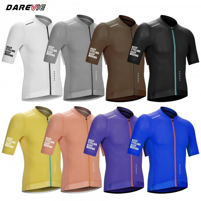 Men Women Cycling Jersey Short Sleeve Breathable Mountain Road Bike Sport Top