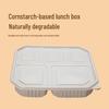 Eco-friendly Biodegradable 5-Compartment Meal Prep Boxes