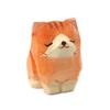 Creative Cartoon Animal Wood Bear Figurine Wooden Kids Desktop Knick-knack Carved Art Craft Carving Cat Statue