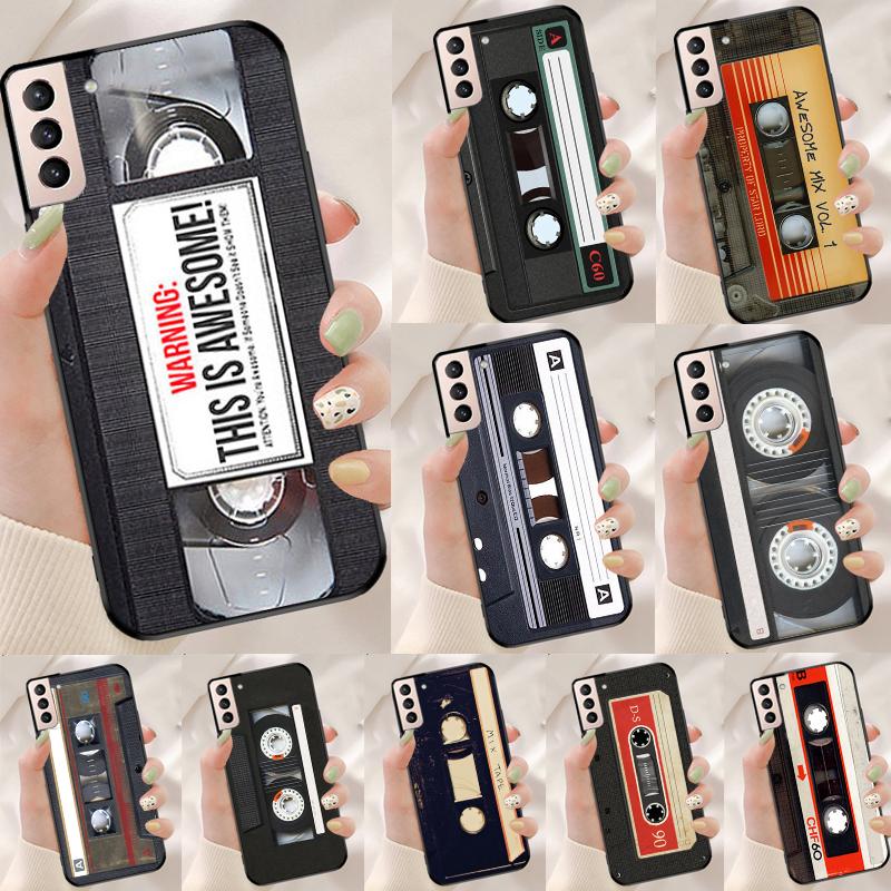Ретро Кассетная Лента Винтажный Чехол Funda Для Samsung Galaxy S25 Ultra S9 S10 S20 S22 Plus S21 FE S23 S24 Ultra Чехол для Телефона