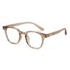 Transparent Gray Frame Round Shortsighted Prescription Glasses Women  Anti Blue Rays Myopia Eyeglasses 0 -0.5 -0.75 To -6.0