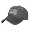 Cartoon Cute Raccoon Baseball Cap Adjustable Twill Bulk with Ponytail Hole Washed Dad Hat for Men Women
