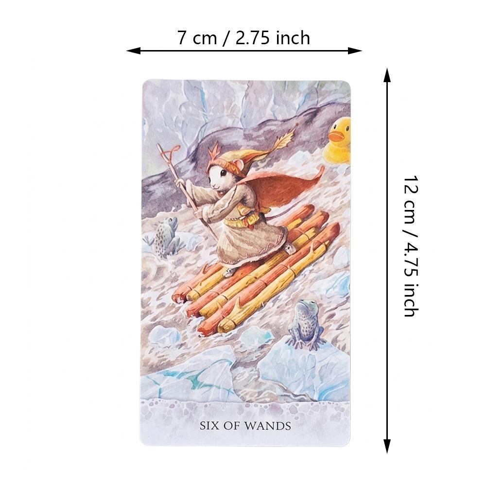 Tarot of Tides: The Adventures of A Duck Named Bob ― Unique 78-Card Tarot Deck 12*7cm in Rigid Box - Double-embossed Cardstock