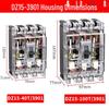 Transparent Hydraulic Electromagnetic Plastic Circuit Breaker DZ15-100T/3901 63A 100A 3-Phase 3P