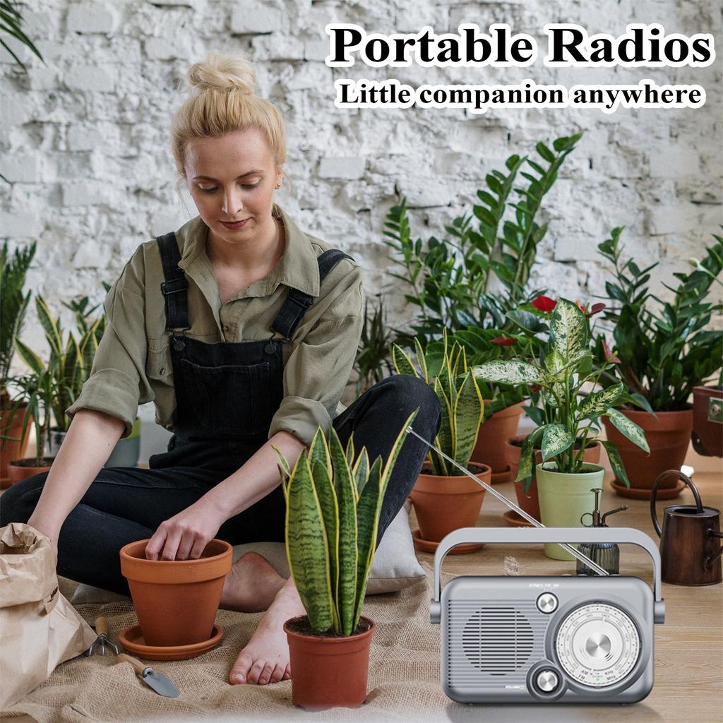 Multifunctional Wireless Bluetooth Speaker Full Band FM/AM Radio Card U Disk High Volume MP3 Player