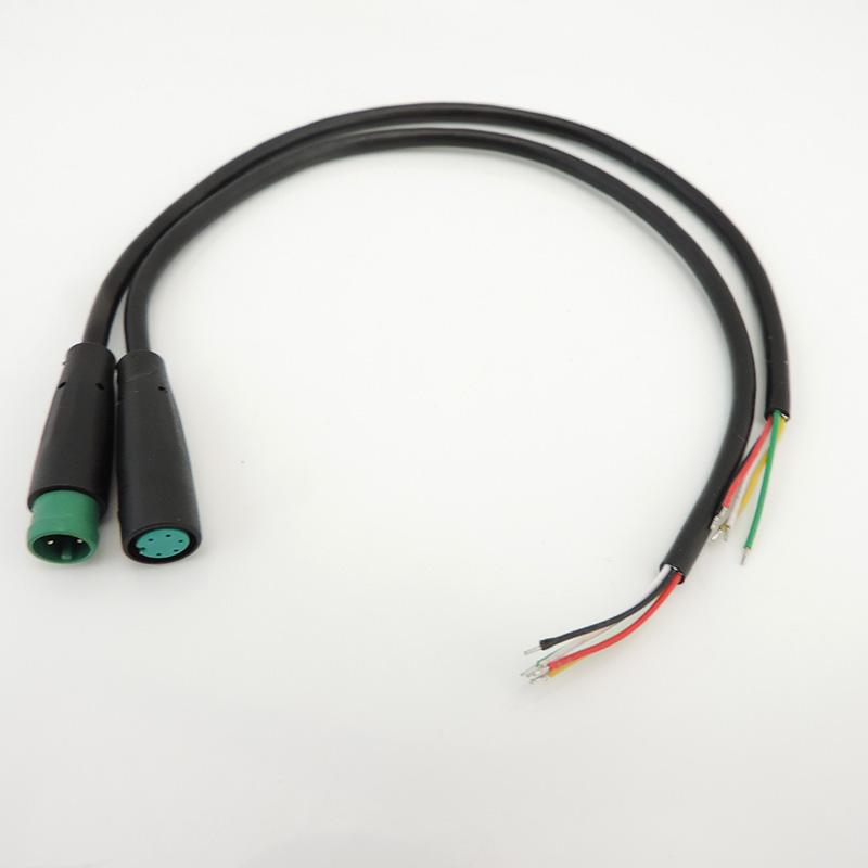 2 3 4 5 6 Pin Electric Bicycle Butt Joint Plug Connector Wiring Line Scooter Brake M8 Cable Signal Connecting Sensor 20CM