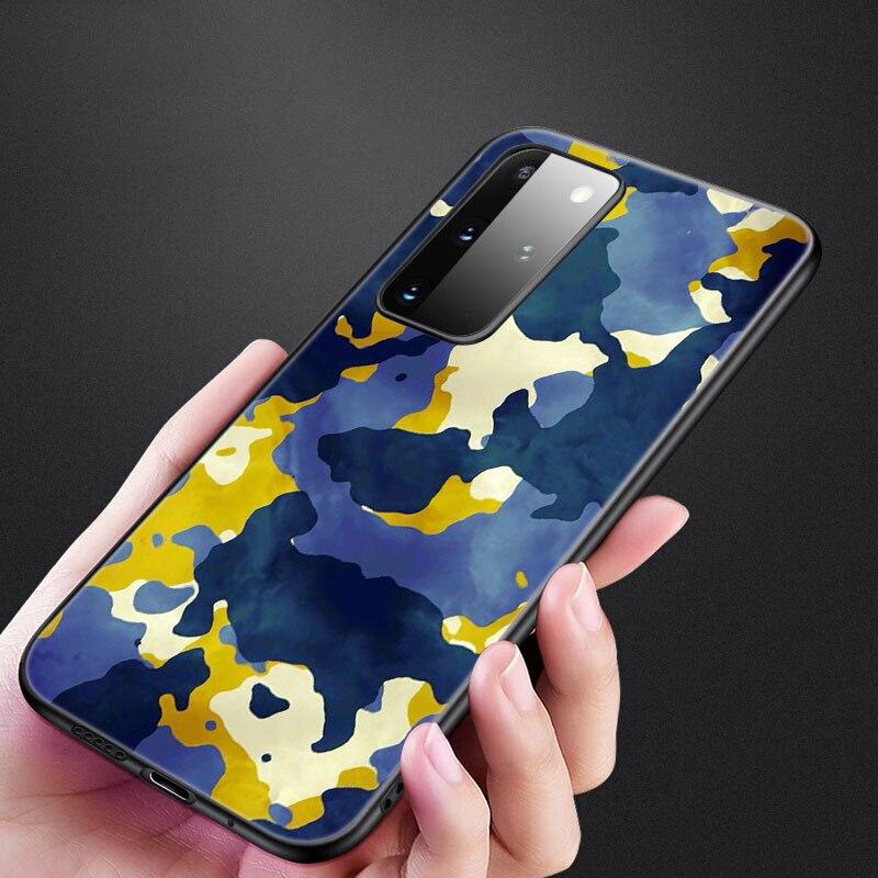 Чехол для телефона Camo Army Camo для Samsung Galaxy S20 S21 FE S10 Lite Note 20 10 Lite S8 S9 + S10E S10 Plus Ultra Black Cover
