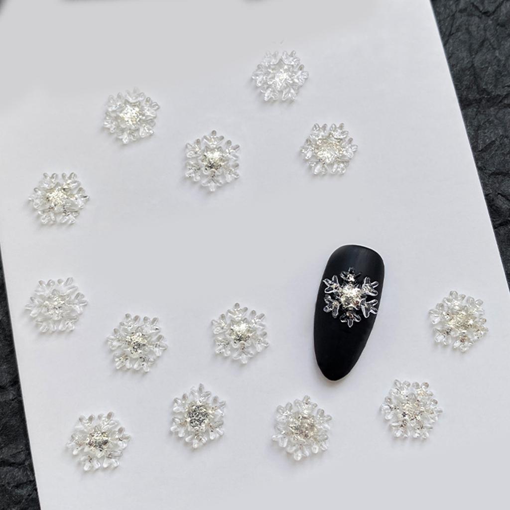 Блестящие Стразы для ногтей Снежинки Стразы для ногтей с плоской задней частью для самодельных ювелирных изделий Изделия для дизайна ногтей Украшения Принадлежности