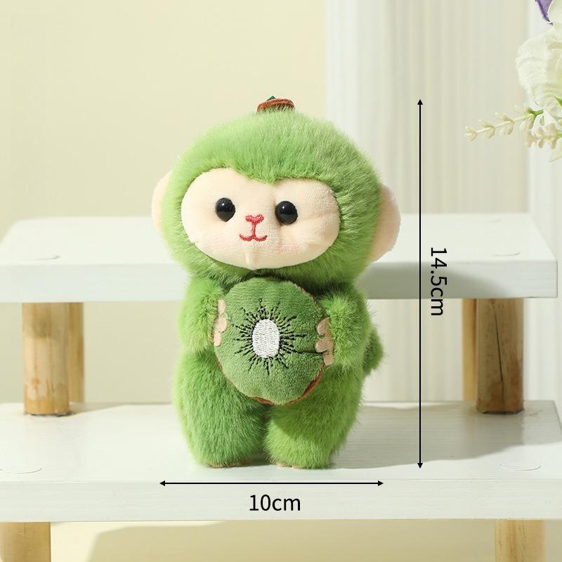 Non-Toxic 14Cm Cartoon Plush Monkey Keychains Stuffed Lovely Animal Backpack Decoration Pendants Boutique Dolls Plush Toys For Kids Gifts