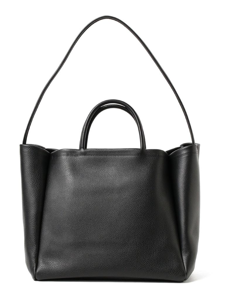 Кожаная сумка MARROW DOUBLE FACED HANDLE TOTE BLACK БЕСПЛАТНО [Raybeams] [WEB limited] Женская