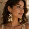 Zinc Zinc Alloy Tassel Earrings Beads Ethnic Earrings Beach Style Vintage Earrings  Summer