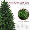 Artificial Christmas Tree with 310 Branches Steel Stand Foldable Steel Base Height 120 cm Green