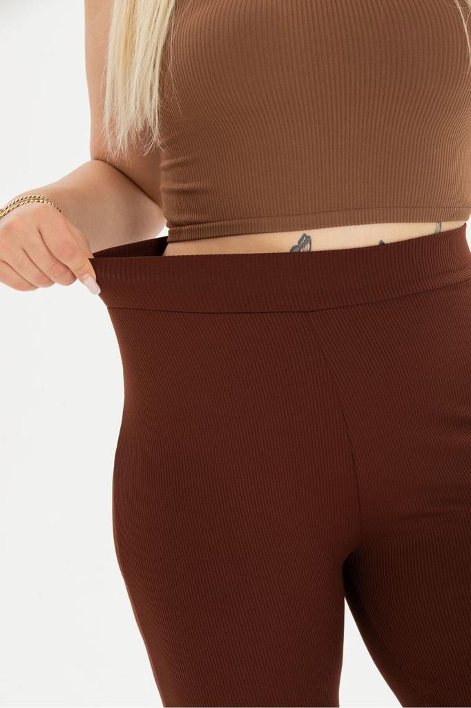 Женские стильные леггинсы больших размеров, испанские леггинсы большого размера в рубчик, брюки