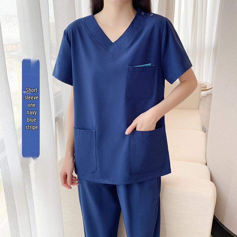 Высококачественный быстросохнущий унисекс костюм-скраб с множеством карманов - Удобная медицинская и стоматологическая рабочая одежда