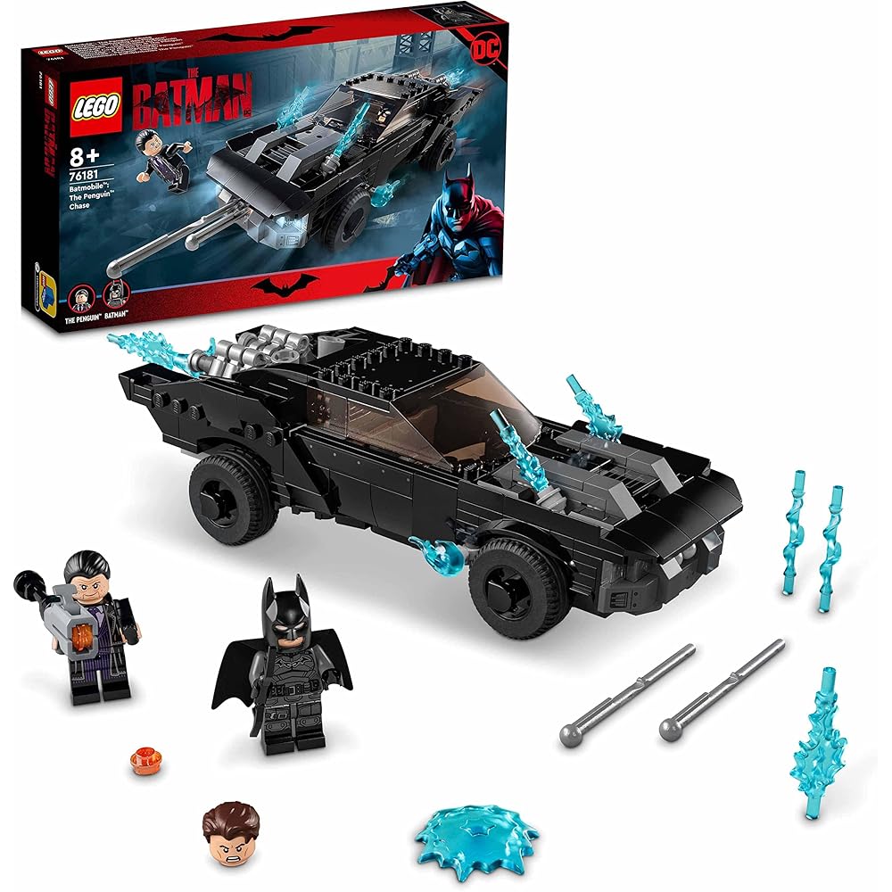 LEGO Super Heroes Batmobile Penguin Chase 76181 Building Blocks Toy for Boys 8 Years and Up