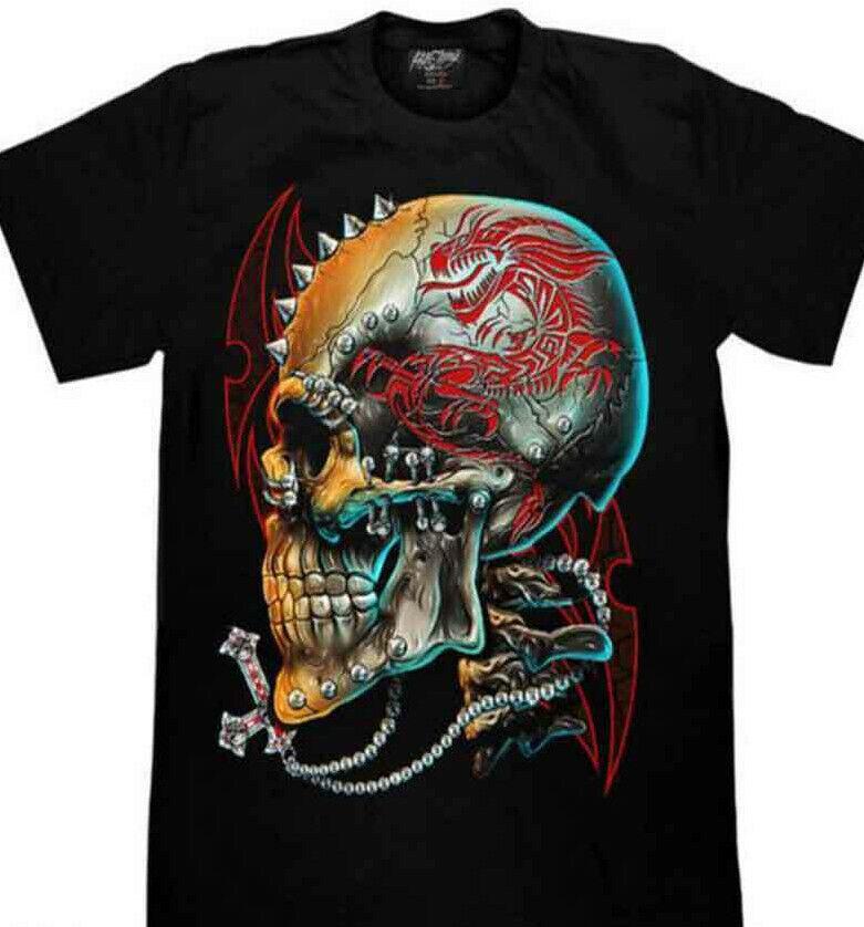 3D Rock Chang Original Antichrist Skull Glow In The Dark Unisex T-Shirt