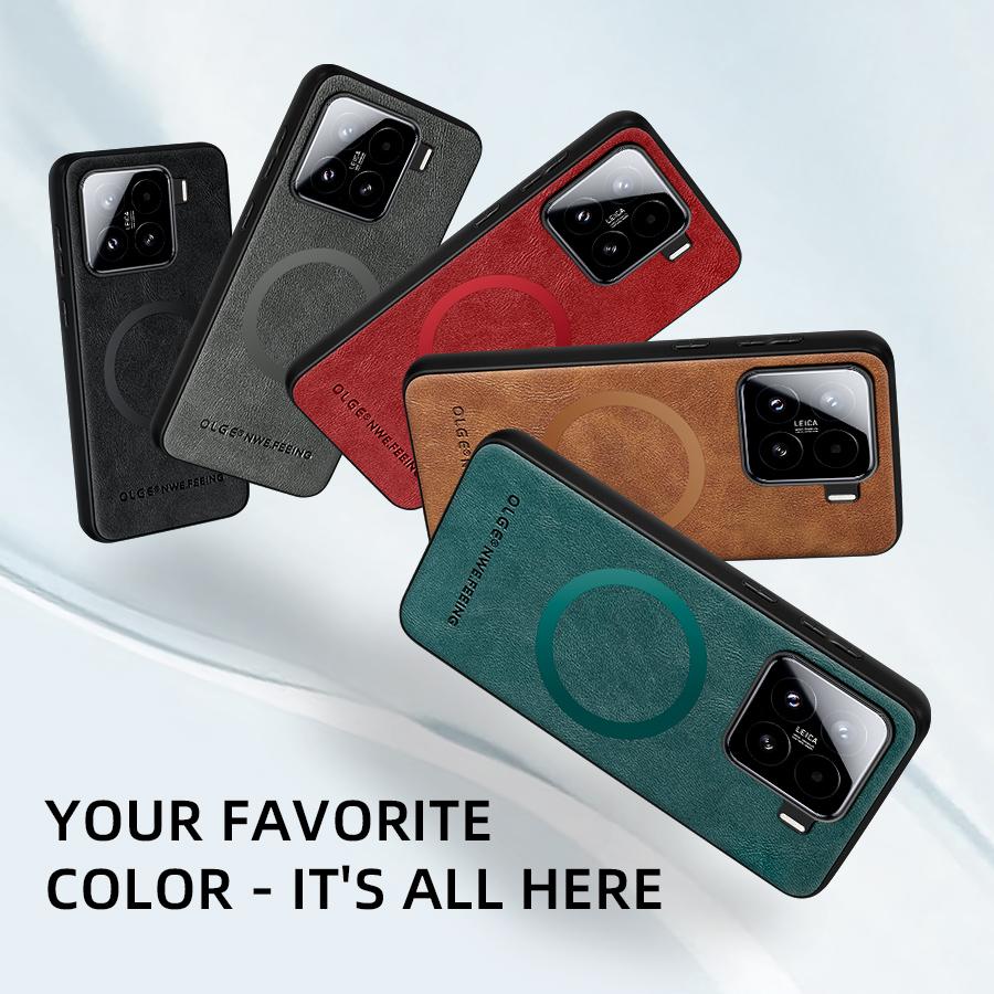 Магнитный чехол для Xiaomi 13 13T 12 12X 12S 12T 11 11T Pro Ultra Civi2 для Magsafe Wireless Charge Cover кожаные защитные чехлы