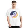 Astronaut Funny Print T-shirt Summer Fashion Casual T Shirt Loose New Men's Clothing Hip Hop Oversized Tshirt O-neck Tops